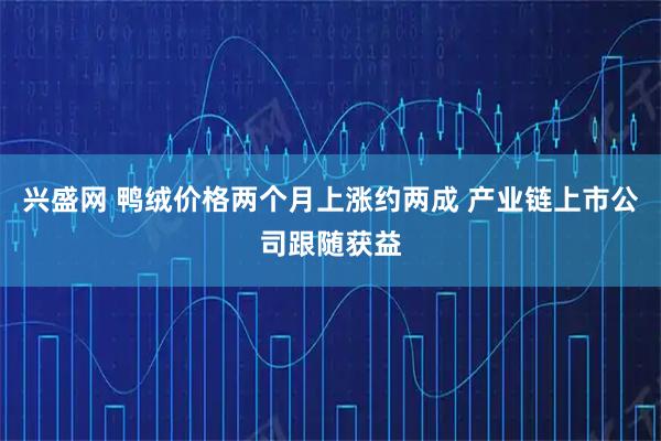 兴盛网 鸭绒价格两个月上涨约两成 产业链上市公司跟随获益
